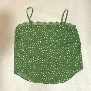 Heartloom green dotted Top
